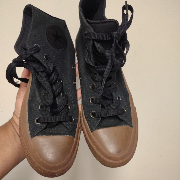 Converse Chuck Taylor Black High top Sneaker Tennis Shoes Size 5 - Picture 9 of 9